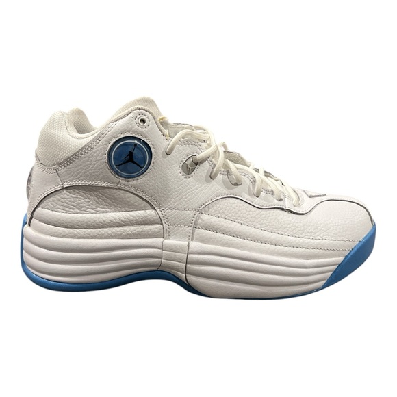 Nike Refurbished Unisex Jordan Jumpman Team 1 White Blue Sneakers Mens 8.5 - Picture 1 of 11